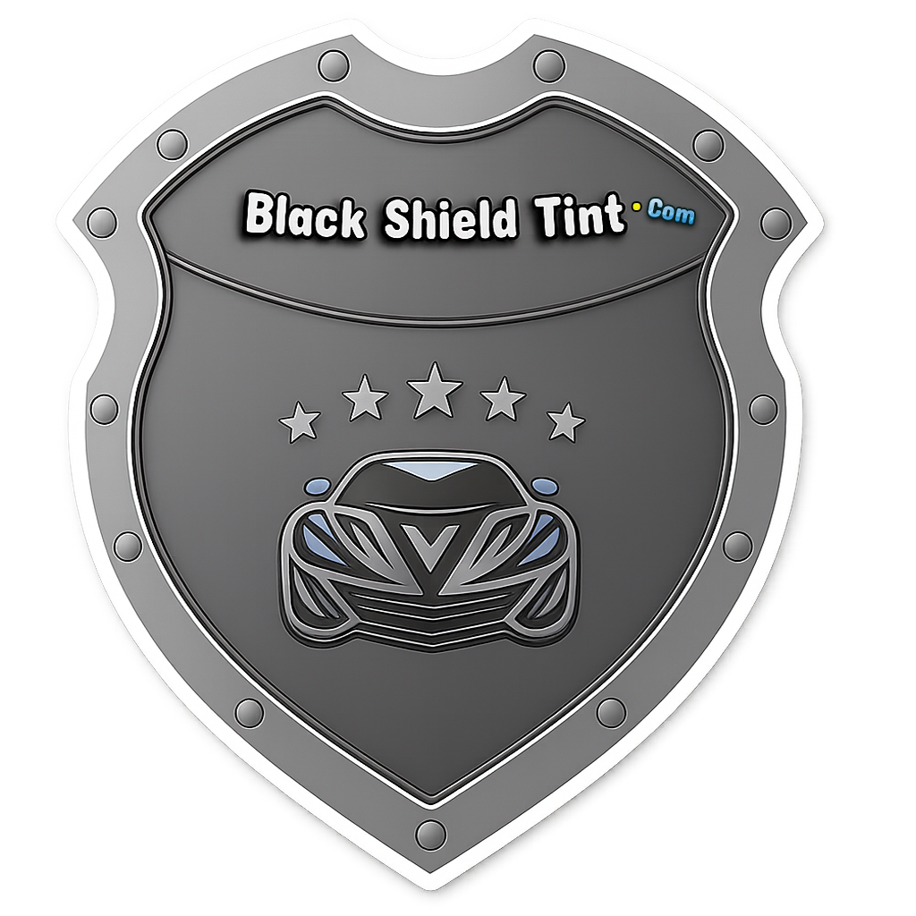 Black Shield Tint Logo – Automotive and Architectural Window Tinting
